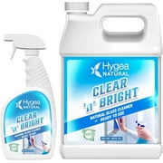 Hygea Natural Clear 'n' Bright Glass Cleaner Spray Natural Window Cleaning Supplies Combo Set