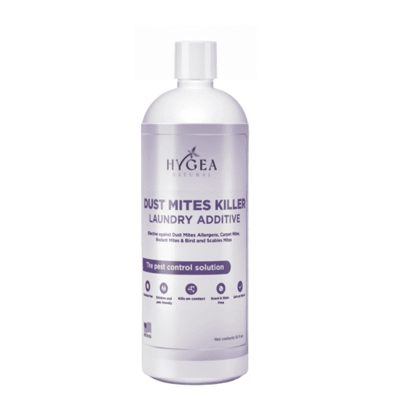 Hygea Natural Laundry Additive Dust Mite Killer, Non-Toxic and Odorless, 32 fl oz, Kid & Pet Safe