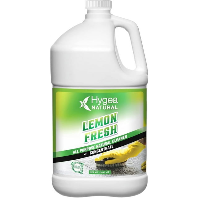 Hygea Natural Lemon Fresh All Purpose Cleaner Concentrate Floor Cleaning Refill, 128 fl oz