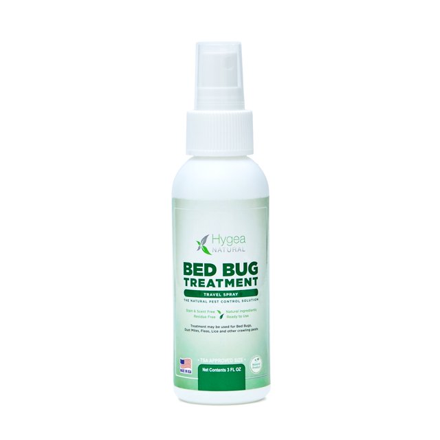 Hygea Natural Lice & Bed Bugs Travel Treatment Spray Child & Pet Safe, Odorless, NonToxic