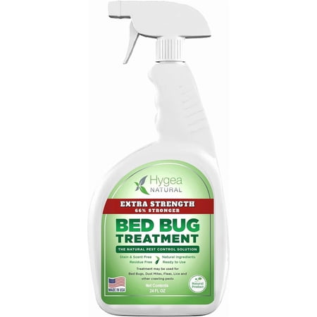 Hygea Natural Lice, Mite, and Bed Bug Spray Treatment Insect Killer, Extra Strength, 24 fl oz