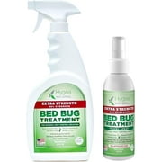 Hygea Natural Lice, Mite, and Bed Bug Travel Spray Bed Bug Treatment Travel Bug Spray Combo, Extra Strength, 2 Pack