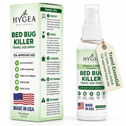 Hygea Natural Lice, Mite, and Bed Bug Travel Spray Bed Bug Treatment Travel Bug Spray, Regular, 3 oz