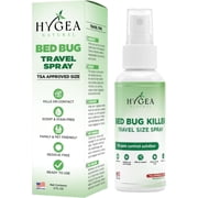 Hygea Natural Lice, Mite, and Bed Bug Travel Spray Bed Bug Treatment Travel Bug Spray, Regular, 3 oz