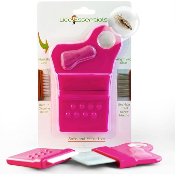 Hygea Stainless Steel Lice Comb with 5x Magnifying Glass, 1 Count