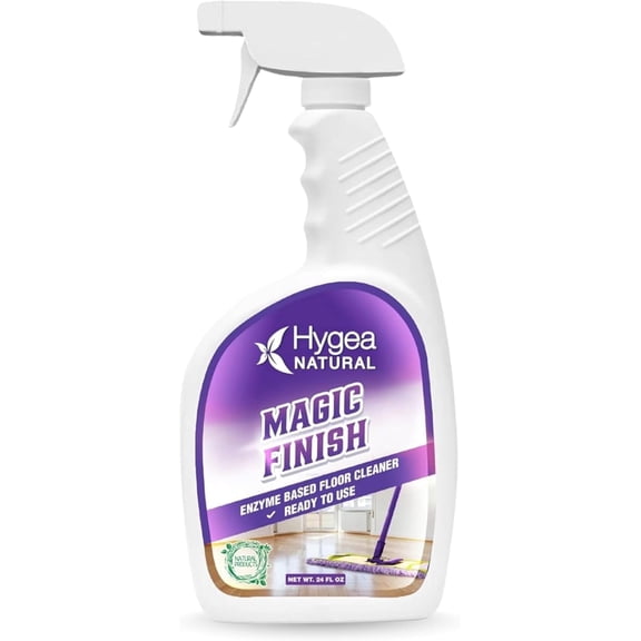 Hygea Natural Magic Finish Enzyme Cleaner, Non-Toxic Multi-Surface Floor Cleaner, Spray Cleaner, 24 fl oz
