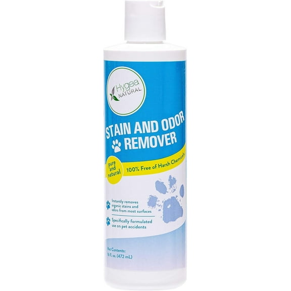 Hygea Natural Pet Stain Remover and Odor Eliminator for Carpets, Floors and Upholstery, 16 fl oz