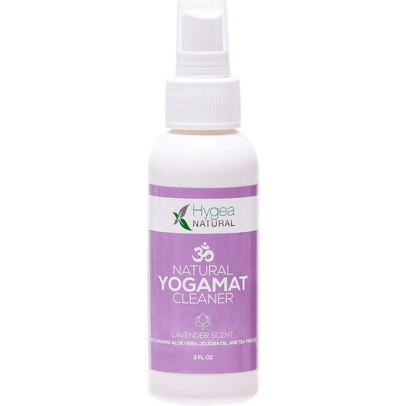 Hygea Natural Yoga Mat Cleaner Spray with Aloe Vera, Jojoba Oil, and Tea Tree Oil, Refreshing Lavender Scent, 3 oz