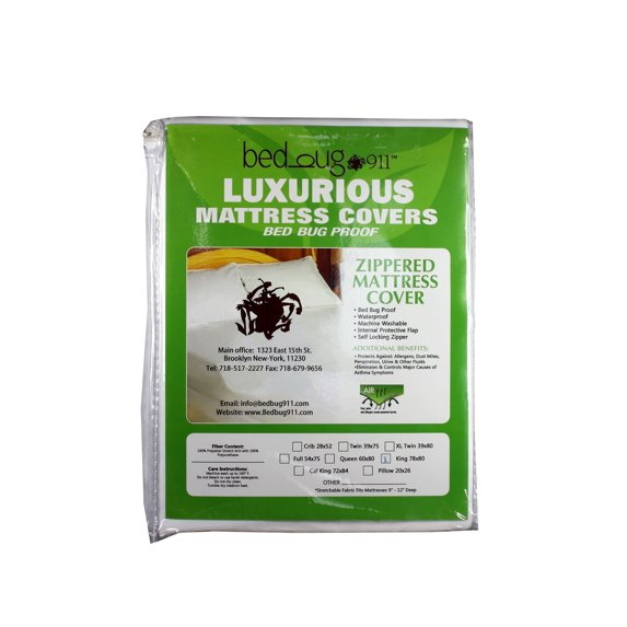Hygea Natural Zippered Mattress Protector, Full XL - Bed Bug Resistant