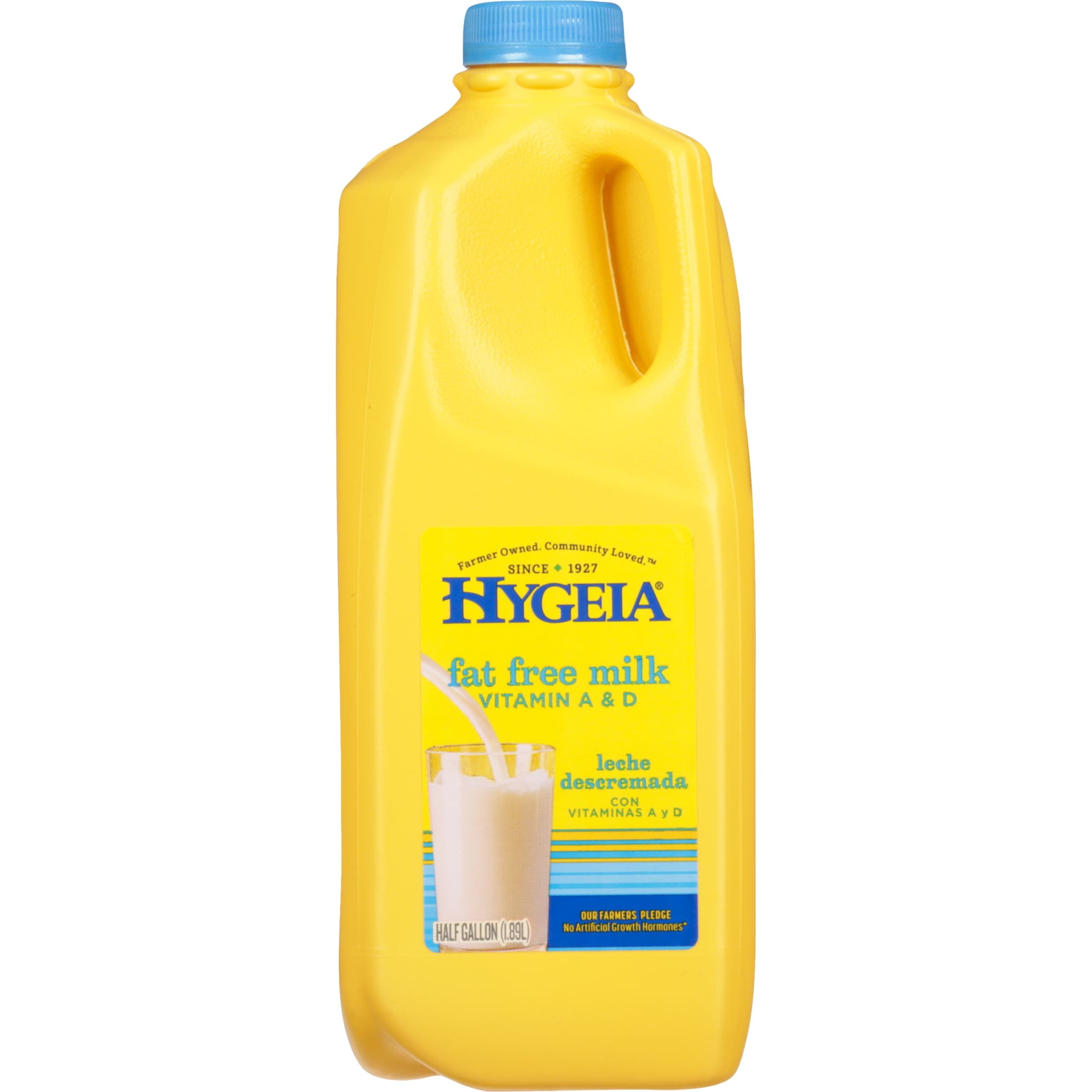 Hygeia Dairy Skim Milk with Vitamin A and D, Skim Milk Half Gallon 1