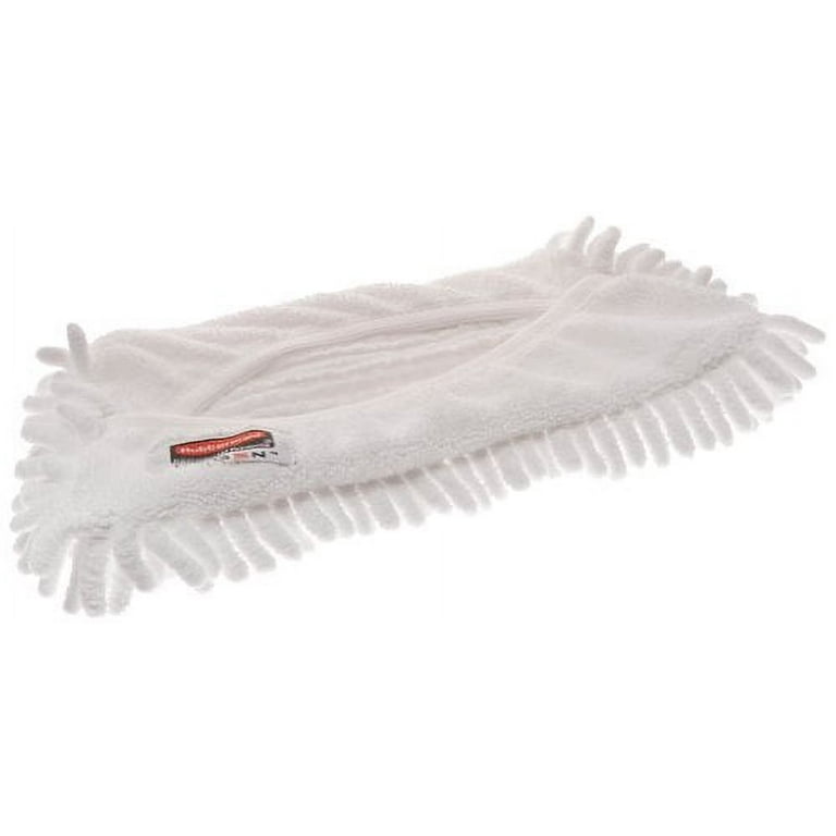 Rubbermaid Commercial FGQ86100WH00 Hygen Quick-Connect Flexible Microfiber Mop Cover, Dust and Dirt, 11-Inch, White