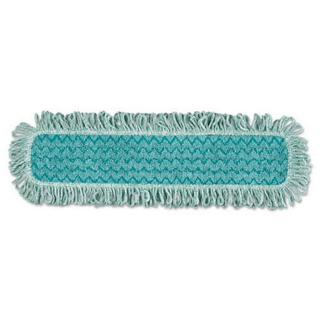 Hygen Microfiber Fringed Dust Mop Pad, 24w X 9d, Green | Bundle of 10 Each