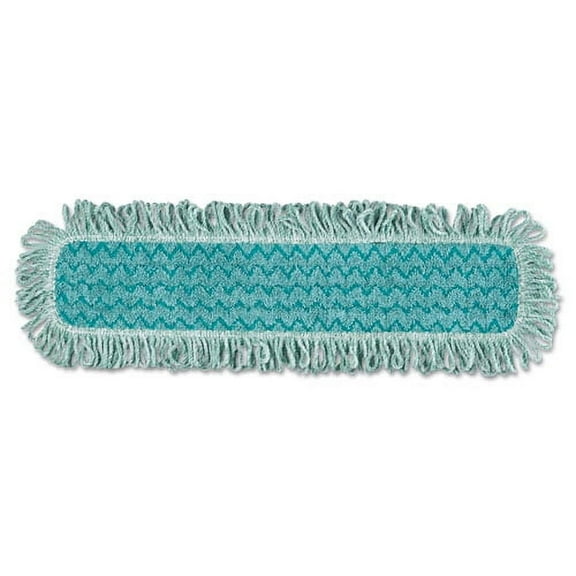Hygen Microfiber Fringed Dust Mop Pad, 24w X 9d, Green | Bundle of 10 Each
