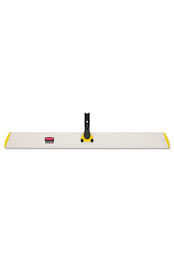 Rubbermaid Commercial HYGEN Quick Connect Single-Sided Frame 36 1/10w x 3 1/2d Yellow Q580YEL