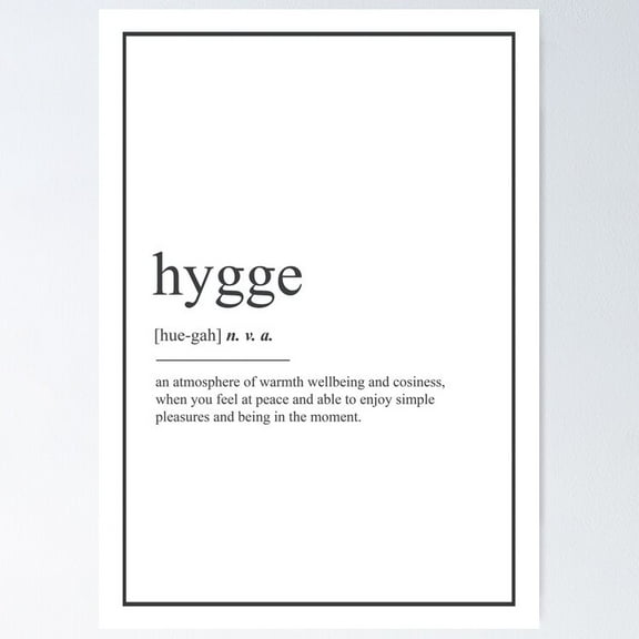 Hygge 312 Watercolor Map Yoga Quote Defi Poster- Unframed Poster | Wall Art | Perfect For Home Decor & Gifts, 8x12