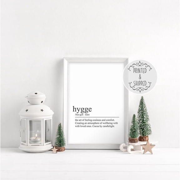 Hygge Definition Print, Kitchen Art, Home Decor, Gift Wall Art, Definition Print, Hygge Print, Kitchen Print, Print Home Decor #1920, Unframed Canvas Size 8x12