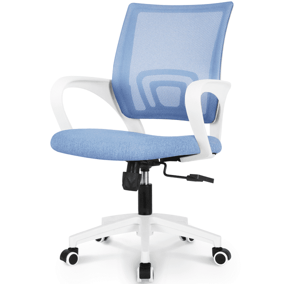 Hygge Ergonomic Mid Back Adjustable Mesh Home Office Computer Desk Chair, Sky Blue
