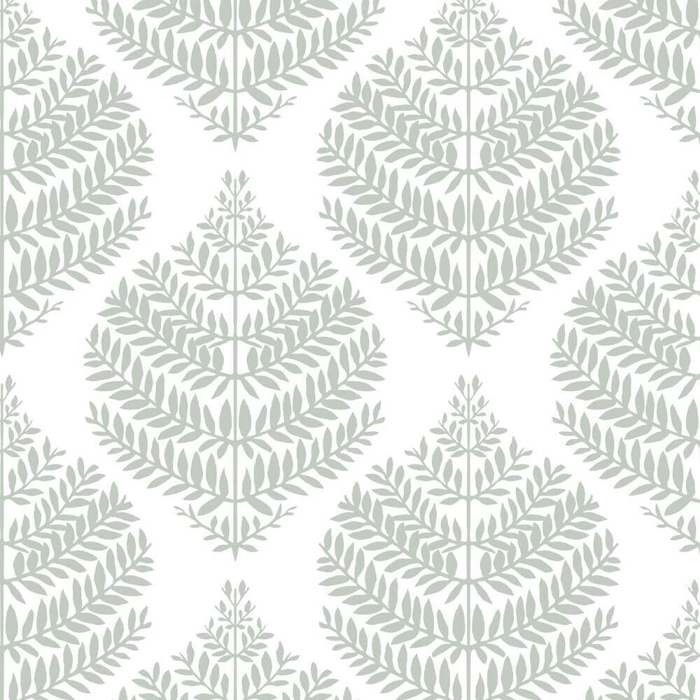 Large Scale Gray Damask Peel and Stick Wallpaper