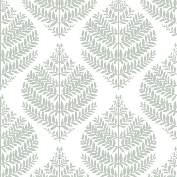 Hygge Fern Damask Peel and Stick Wallpaper