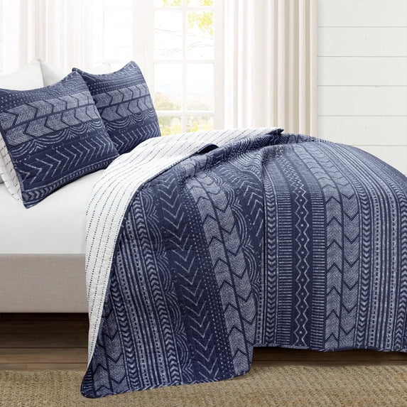 Hygge Geo Quilt Set by Lush Decor