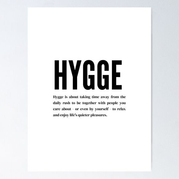 Hygge Scandinavian Point Of View Poster- Unframed Poster | Wall Art | Perfect For Home Decor & Gifts, 8x12