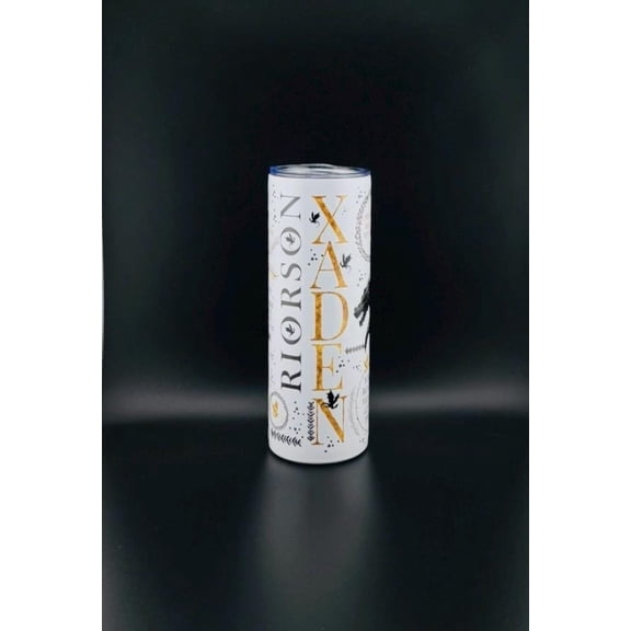 HyggeDrink Fourth Wing 20oz/30oz Xaden Riorson Tumbler, White