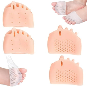 Hyggear Silicone Toe Separator, Hyggear Toe Separators, Hyggear Silicone Toe Spacers, Gel Toe Separators, Breathable & Soft, For Men & Women (2PCS Skin Tone)