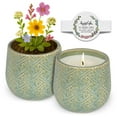 thumbnail image 1 of Hyggelight | The Growing Candle Lavender Soy Candle with Wildflower Seeds, Scented Candle in Ida Green Ceramic Container, 1 of 12