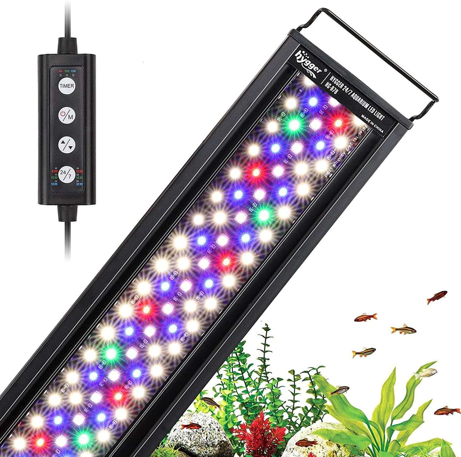 Hygger 22W Adjustable Spectrum LED Aquarium Light
