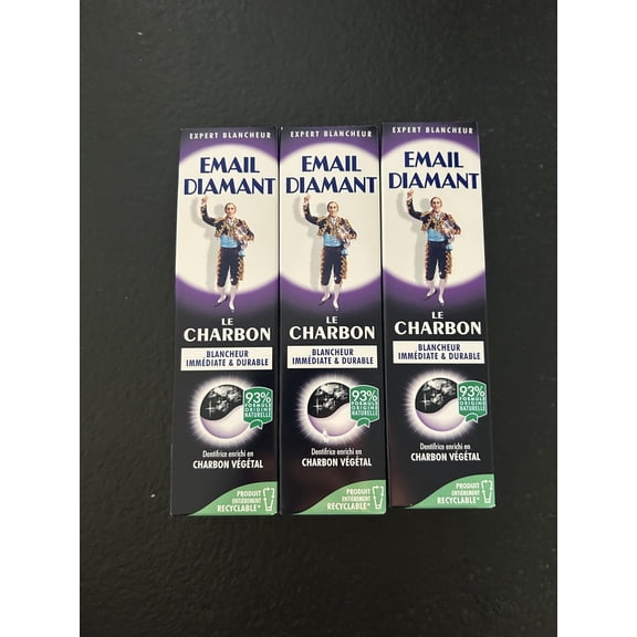 Hygine, Beaut Diamond Enamel Charcoal Toothpaste - Pack of 3, 75 ml each