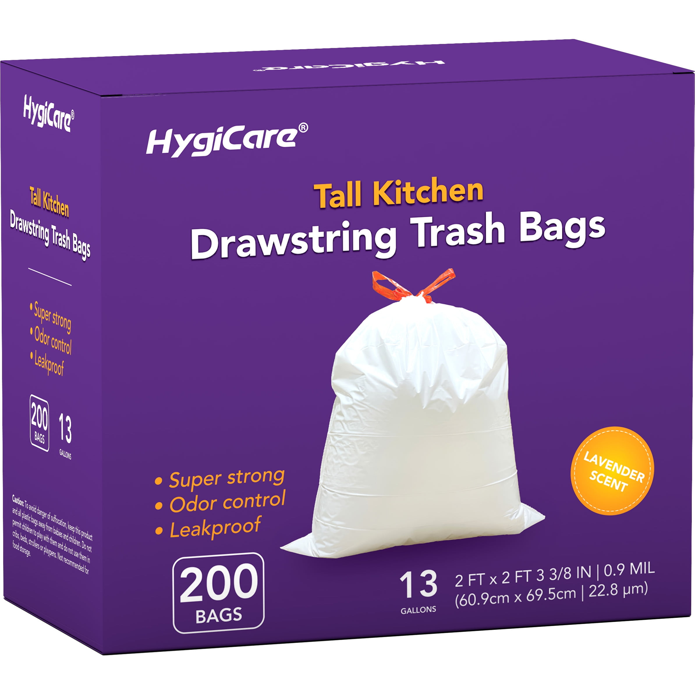 Hefty® Strong 13-Gallon Tall Kitchen Drawstring Trash Bags, 45 ct