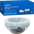 thumbnail image 1 of HygiCare Commode Liner and Bedpan Value Pack, 200ct, Medical Grade Liner, Leakproof, Easy to Tie, Fits All Bedside Commodes and Bedpans, 1 of 7