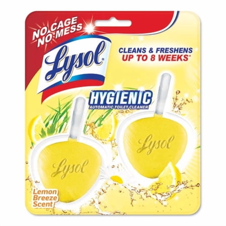 Hygienic Automatic Toilet Bowl Cleaner, Lemon Breeze, 2/pack | Bundle of 10 Packs