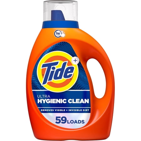 Hygienic Clean Heavy 10X Duty Laundry Detergent Liquid Soap, Original Scent, HE Compatible, 59 Loads, 84 fl oz
