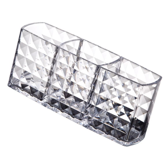 Hygienic Cosmetic Brush Storage Bin Spacious Interior Durable Materials Ideal For Organized Bathroom Countertop Display