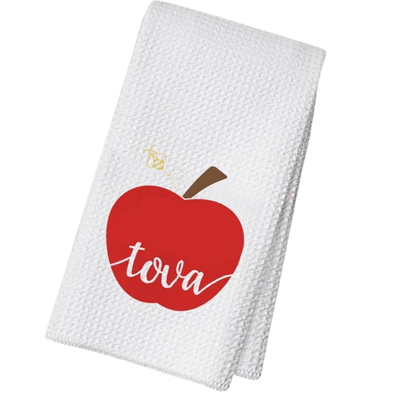Hygienic Geometric Texture Kitchen Cloth Pomegranates Designs Easy Cleaning Towel