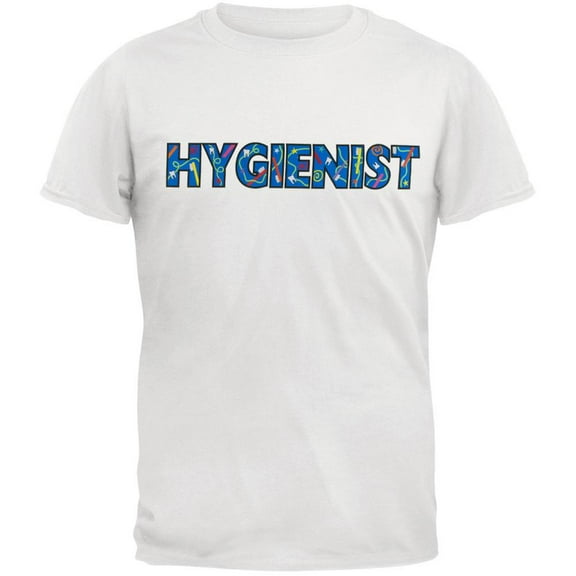 Hygienist Colorful Logo White Adult T-Shirt