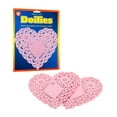 Hygloss 100-Piece 6-Inch Pink Paper Heart Doilies for Crafts and Table ...