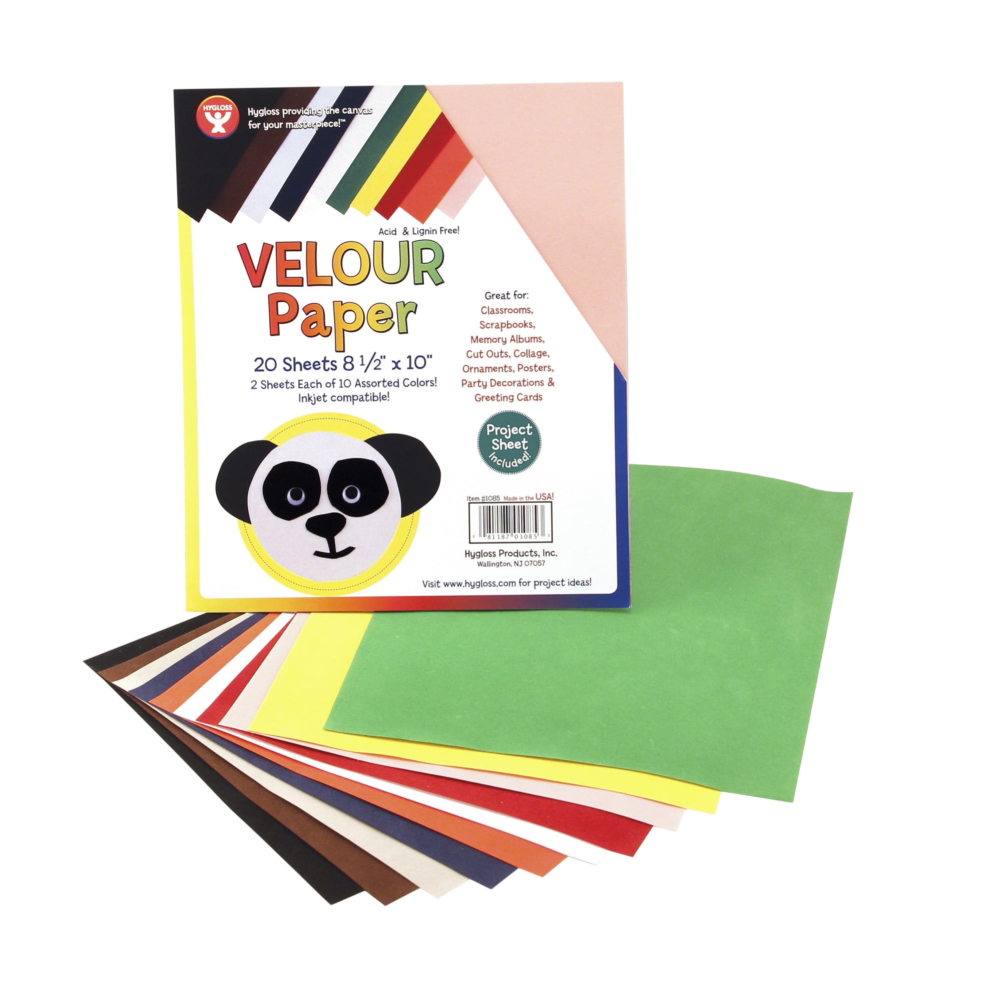 Fluorescent Paper Large Assortments  Craft and Classroom Supplies by  Hygloss