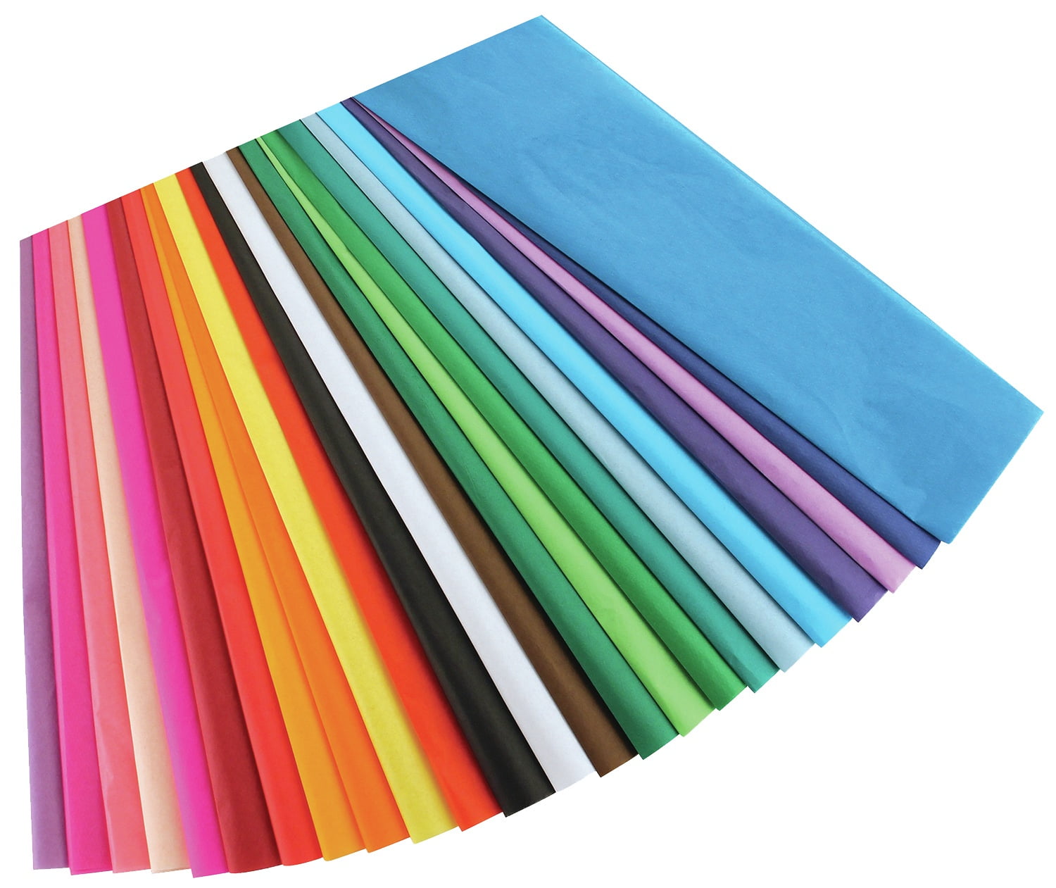 Hygloss Bleeding Tissue Paper 12"X18" 100/Pkg-Assorted