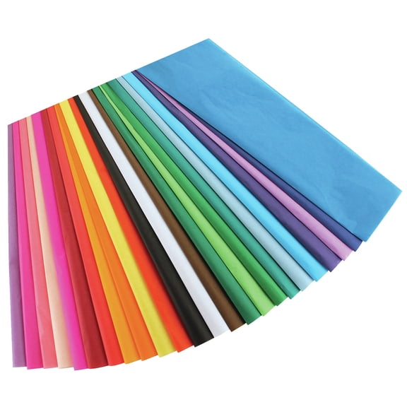 Hygloss Bleeding Tissue Paper 12"X18" 100/Pkg-Assorted