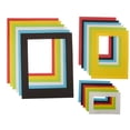 thumbnail image 1 of Hygloss Bright Frames - Rectangle Paper Frames with Rectangle Cut-out - 6 Fun Colors - Assorted Sizes - Small, Medium & Large - 6 each of 3 Sizes - 18 Count, 1 of 1