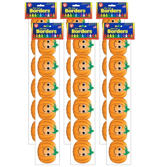 Hygloss Classroom Border - Happy Pumpkins, 72 Pieces