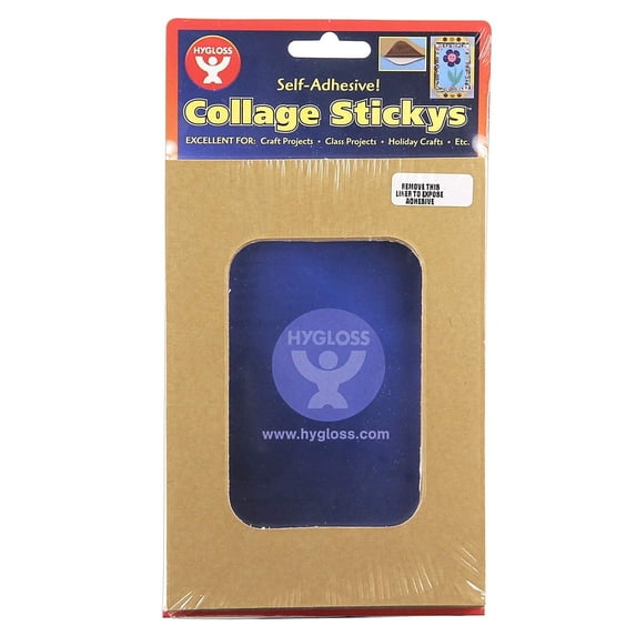 Hygloss Collage Custom Sticky Frames - Fun & Creative Activity for Arts, Crafts & Pictures & More - Rectangle Frame with Rectangle Cut-out - 5” x 7” - 24 Count