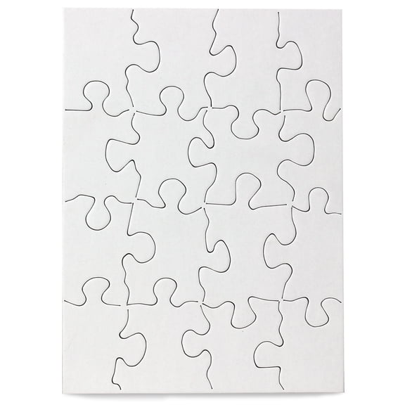 Hygloss Compoz-A-Puzzle, 4" X 5.5", 16-Pieces, 24/Pkg.