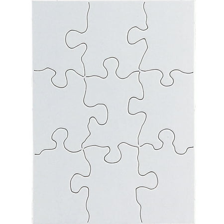 Hygloss Compoz-A-Puzzle, 4" X 5.5", 9-Pieces, 24/Pkg.