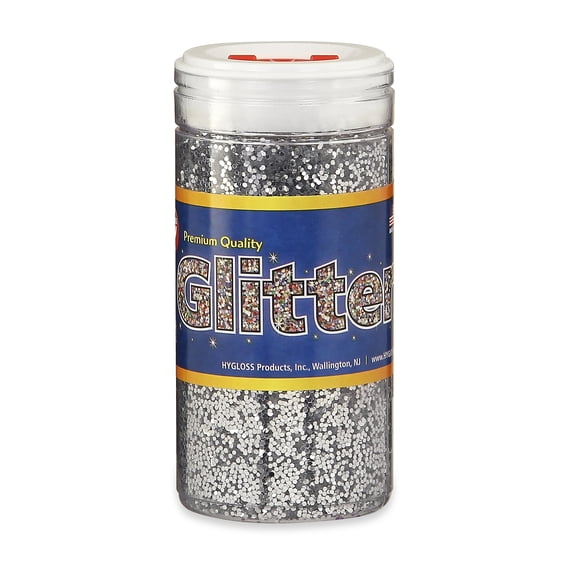 Hygloss Glitter, 4 oz., Silver