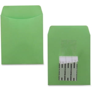 Bright Assorted Color Self-Adhesive Library Card Pockets