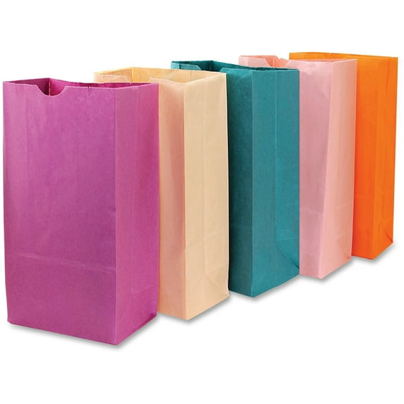 Hygloss, HYX66559, Bright Color Bagz, 50 / Pack, Assorted