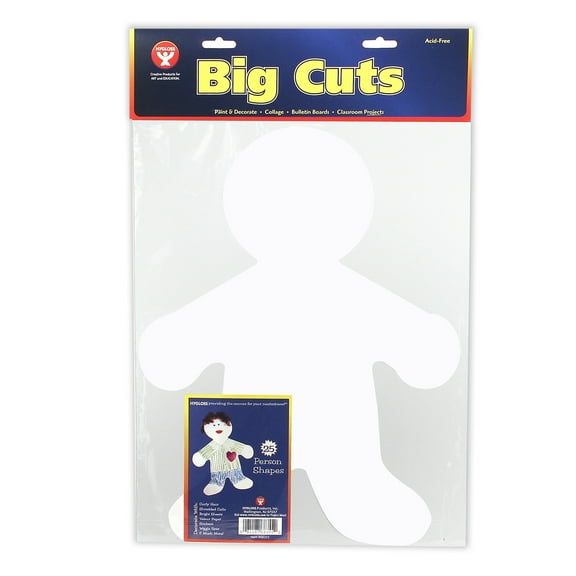 Hygloss 16" Me Kid Big Cut-Outs Paper Shape, Pack of 25